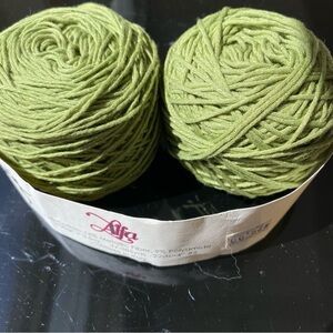 Italian Alfa “Trendsetter” yarn. Cotton w/ Metallic shimmer. DK weight.
